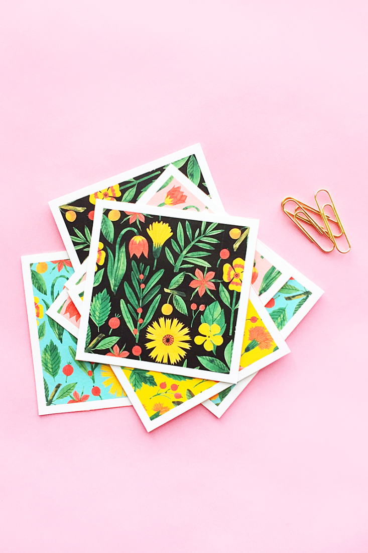Easy Pretty DIY Botanical Notecards on Maritza Lisa - Make your pretty floral stationery with this quick and easy tutorial!