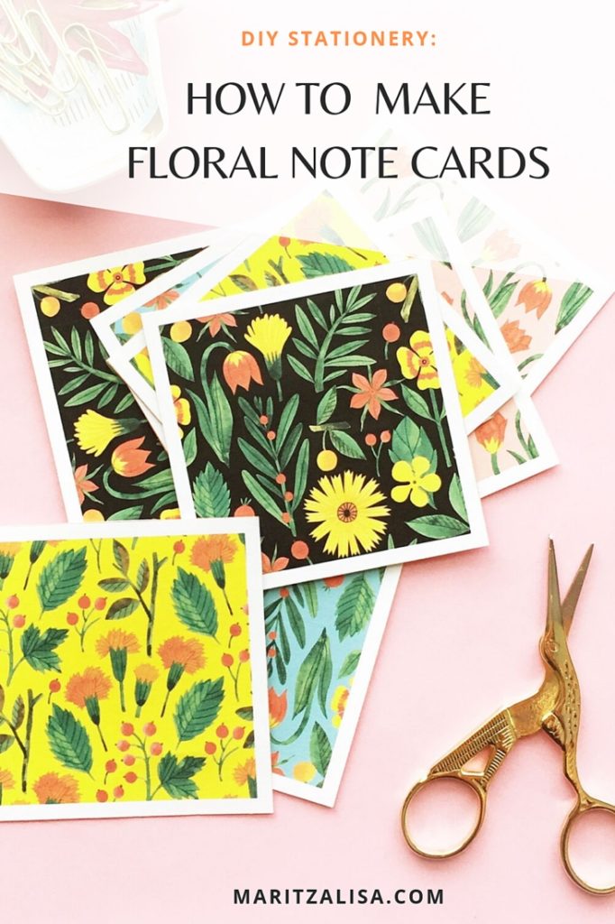 Easy Pretty DIY Botanical Notecards - Maritza Lisa