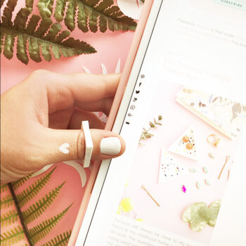 DIY Mini White Heart Tattoo on Maritza Lisa - Make your own temporary tattoos for Valentine's Day!