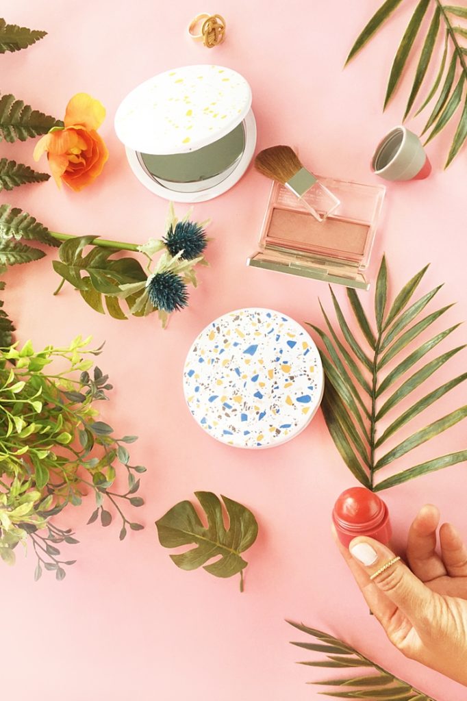 DIY Terrazzo Compact Mirror - Maritza Lisa