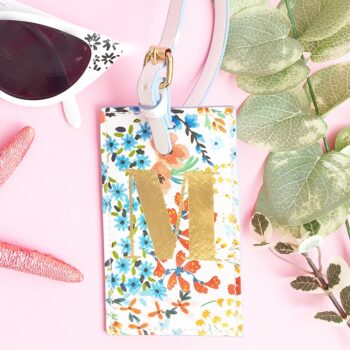 Looking to travel soon or make a sweet DIY Gift? Try making this easy DIY Personalized Luggage Tag with your Silhouette and Temporary Tattoo Paper!