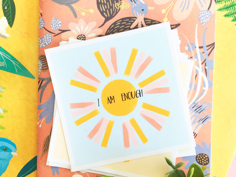 DIY Affirmation Cards - This tutorial shows you how to make your own printable affirmation cards with a free download!