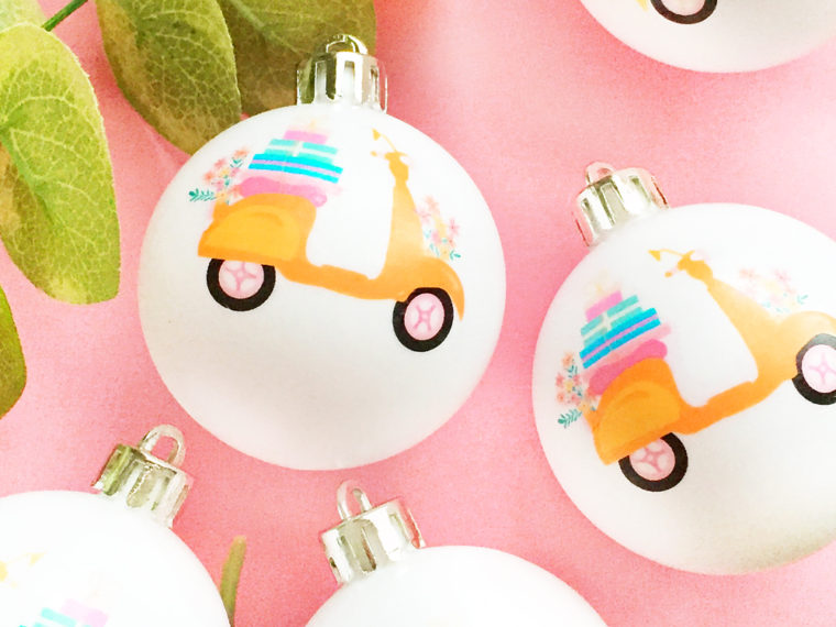 Scooter Christmas Tree Ornaments