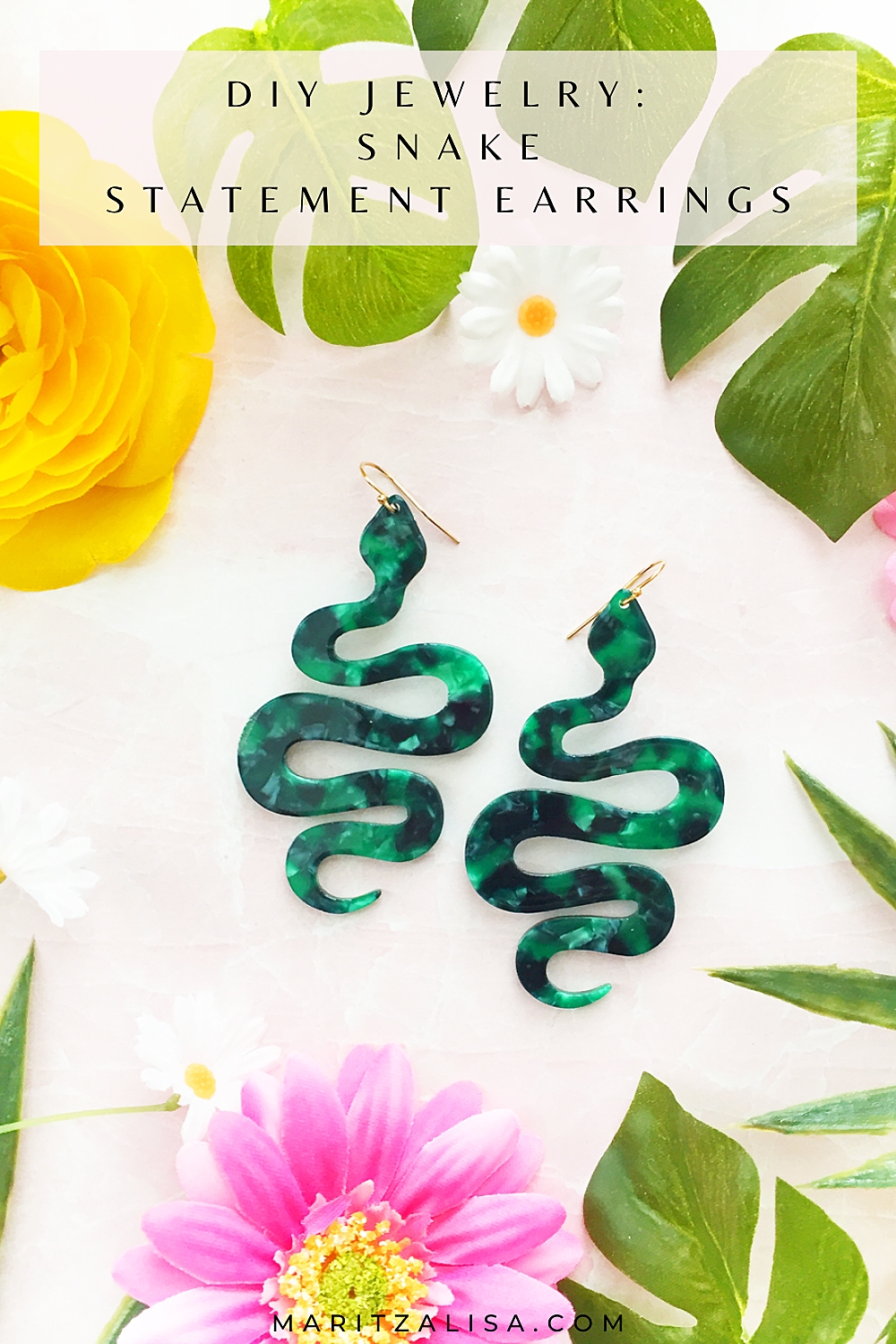 DIY Jewelry - Snake Statement Earrings