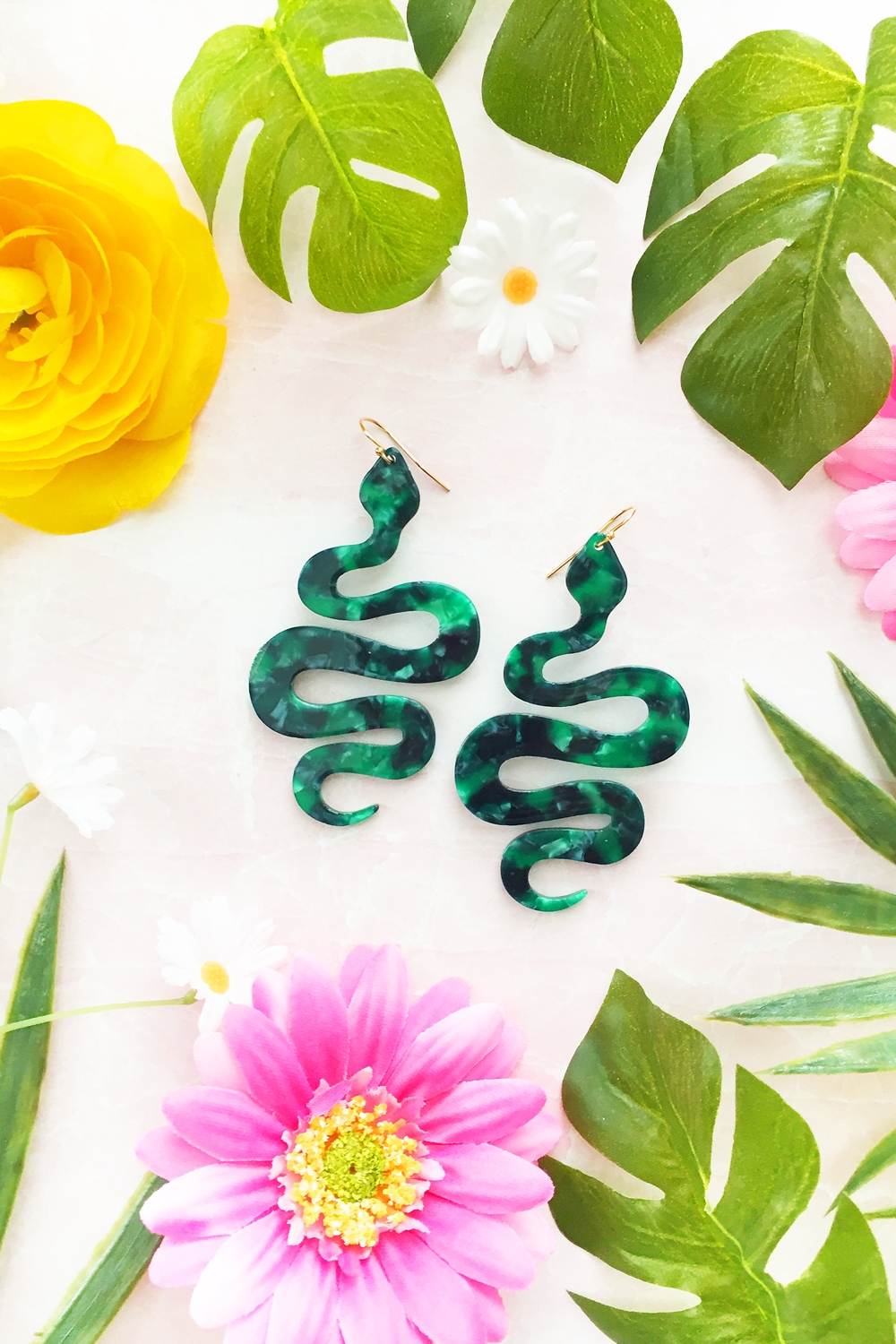 DIY Jewelry - Snake Statement Earrings