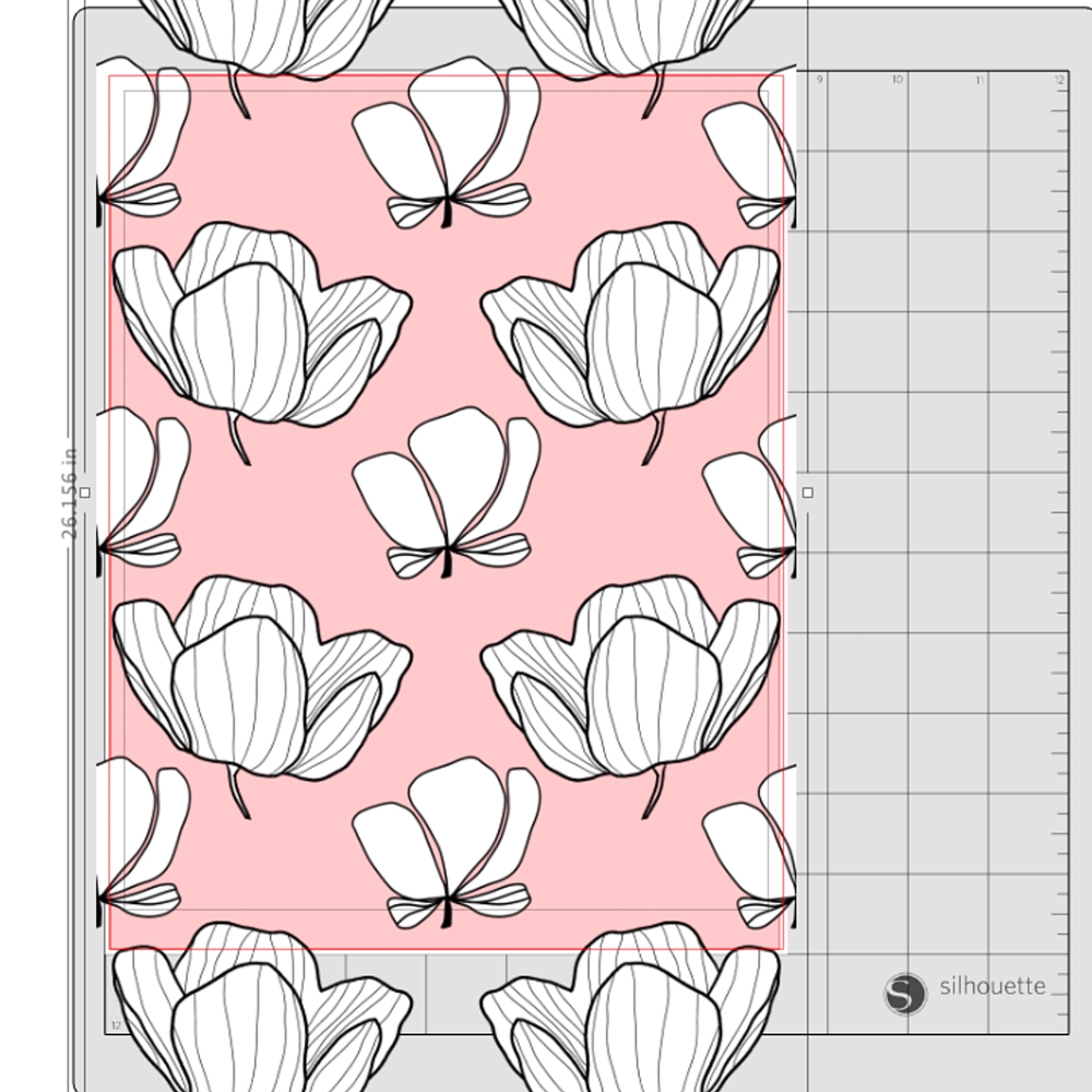 How to print a pattern with a background in Silhouette Studio