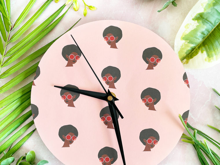 DIY Patterned Paper Clock