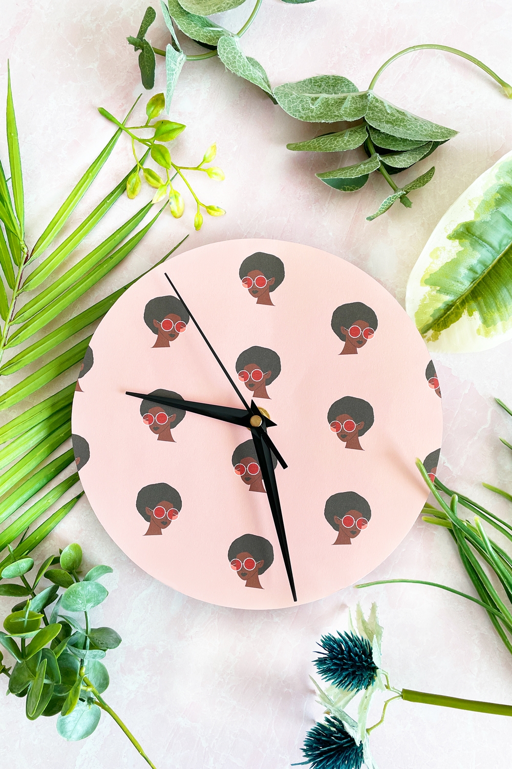 DIY Patterned Paper Clock